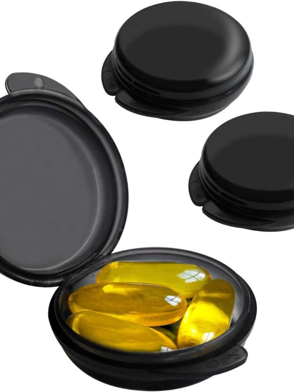 Small Pill Box 3 Pack, Daily Mini Pill Organizer Portable for Purse Pocket,Trave